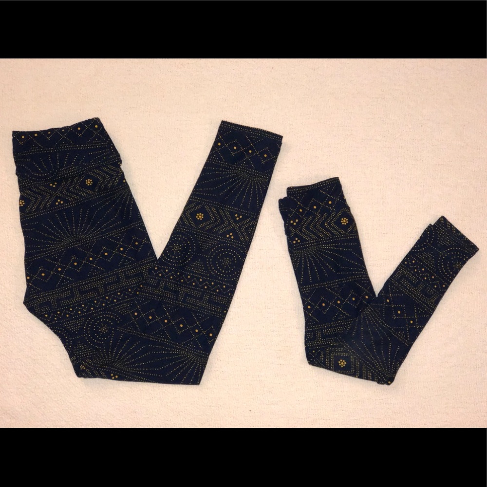 LuLaRoe Vintage Mommy/Me Legging Set OS & S/M